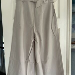 Stylish Wide-Leg Cream Pants